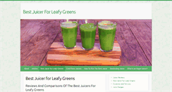 Desktop Screenshot of bestjuicerforleafygreens.com