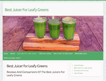 Tablet Screenshot of bestjuicerforleafygreens.com